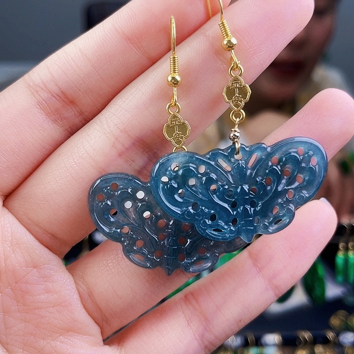 翡翠耳饰未镶嵌饰品