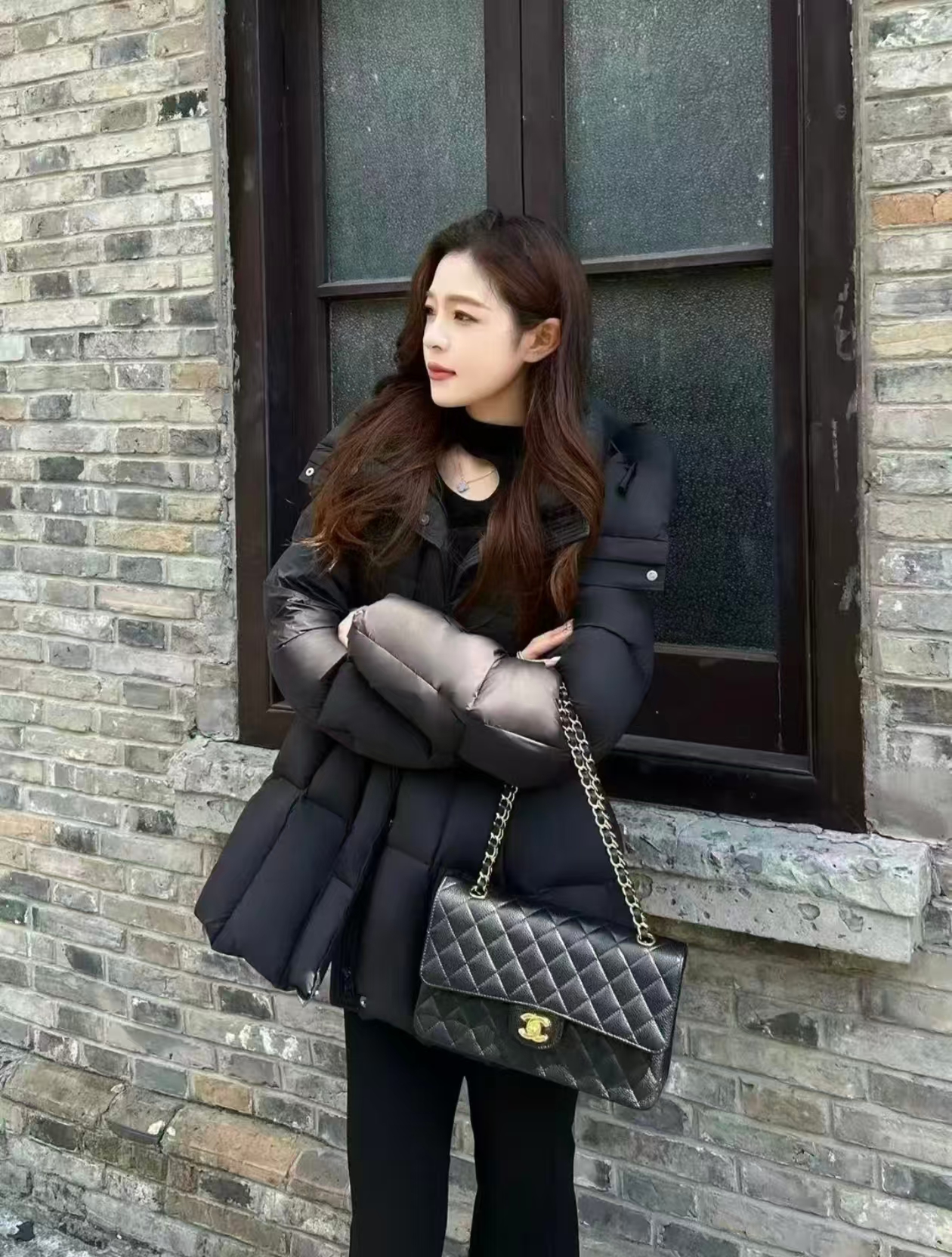 《在逃公主羽绒服》鹅绒服女士收腰公主裙羽绒服