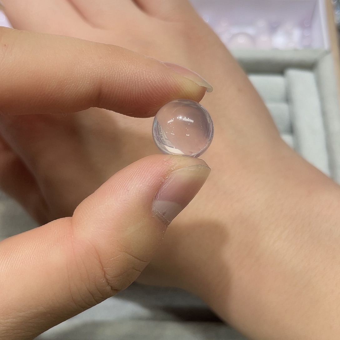 水晶珠宝半成品未镶嵌B**E打孔，不退不换