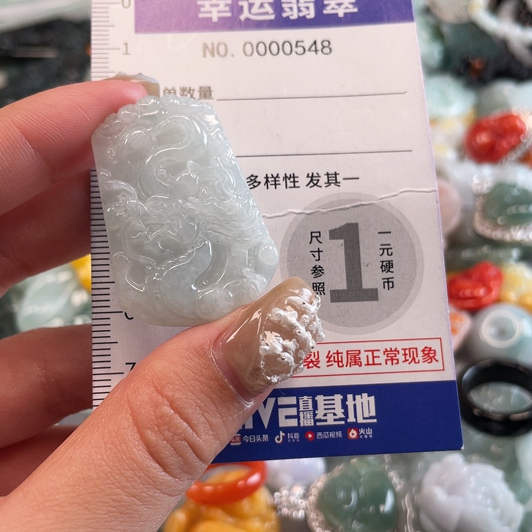 翡翠未镶嵌颈饰548