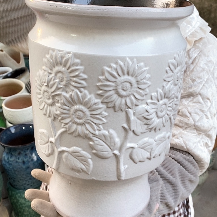 紫砂花盆正品口20高31