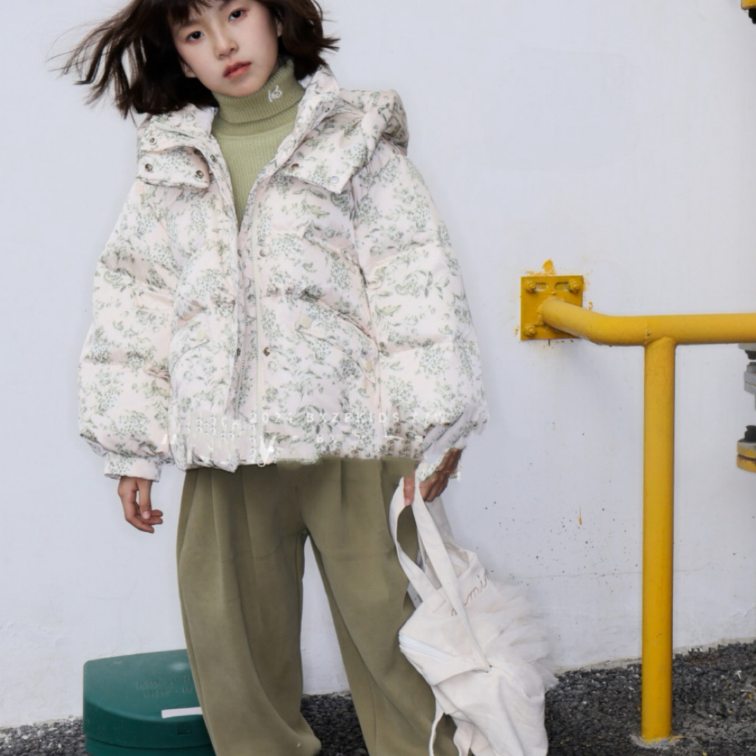 12770高端潮流时尚百搭休闲童装时尚百搭鸭外套B6-4边