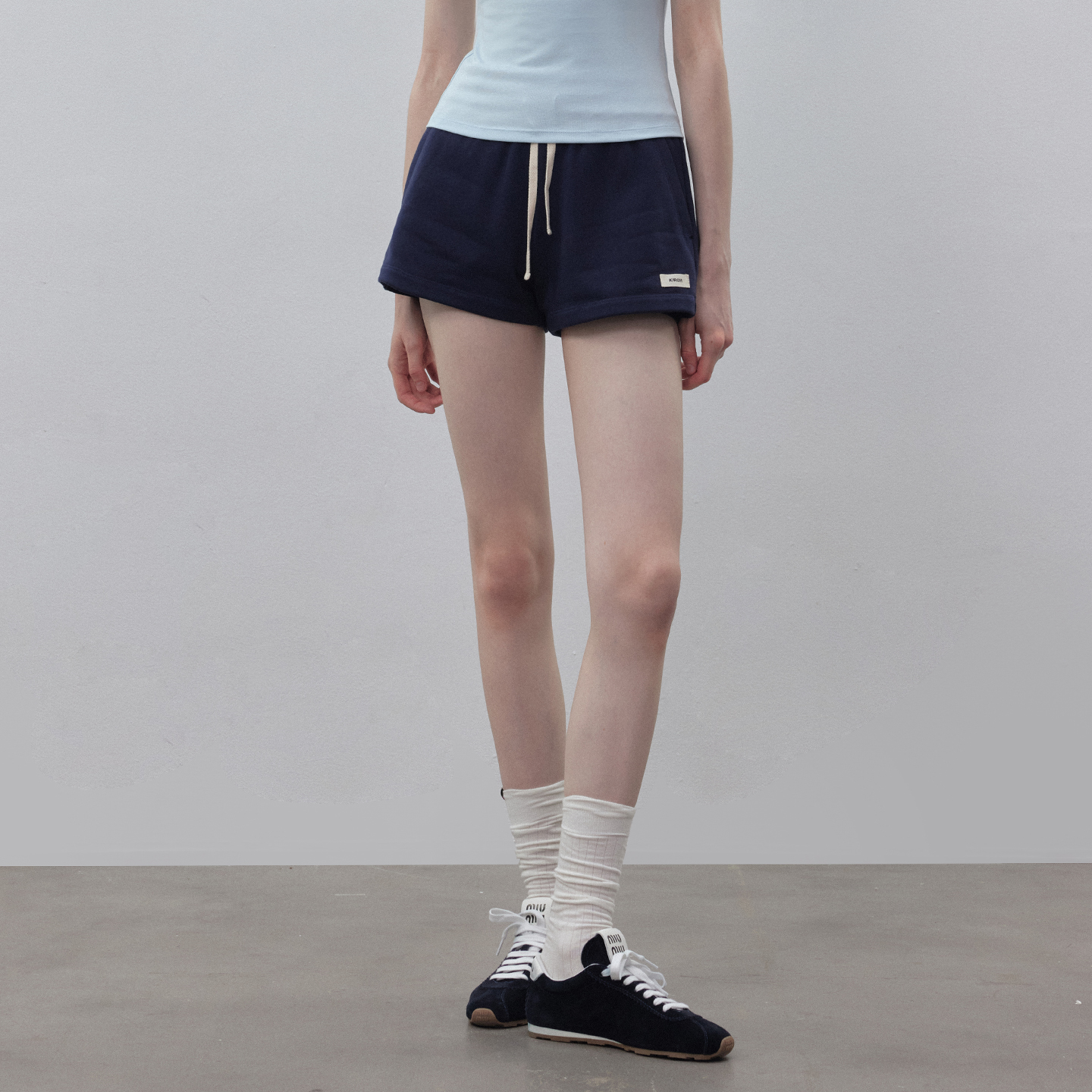 樱桃KIRSH 印花休闲运动短裤松紧腰卫裤女25夏新款韩系少女裤子