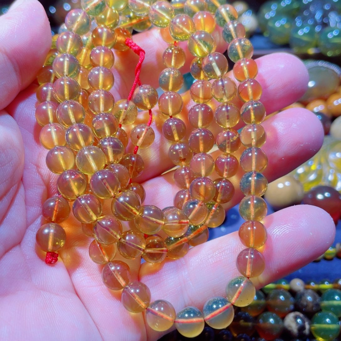 未镶嵌琥珀手链天然