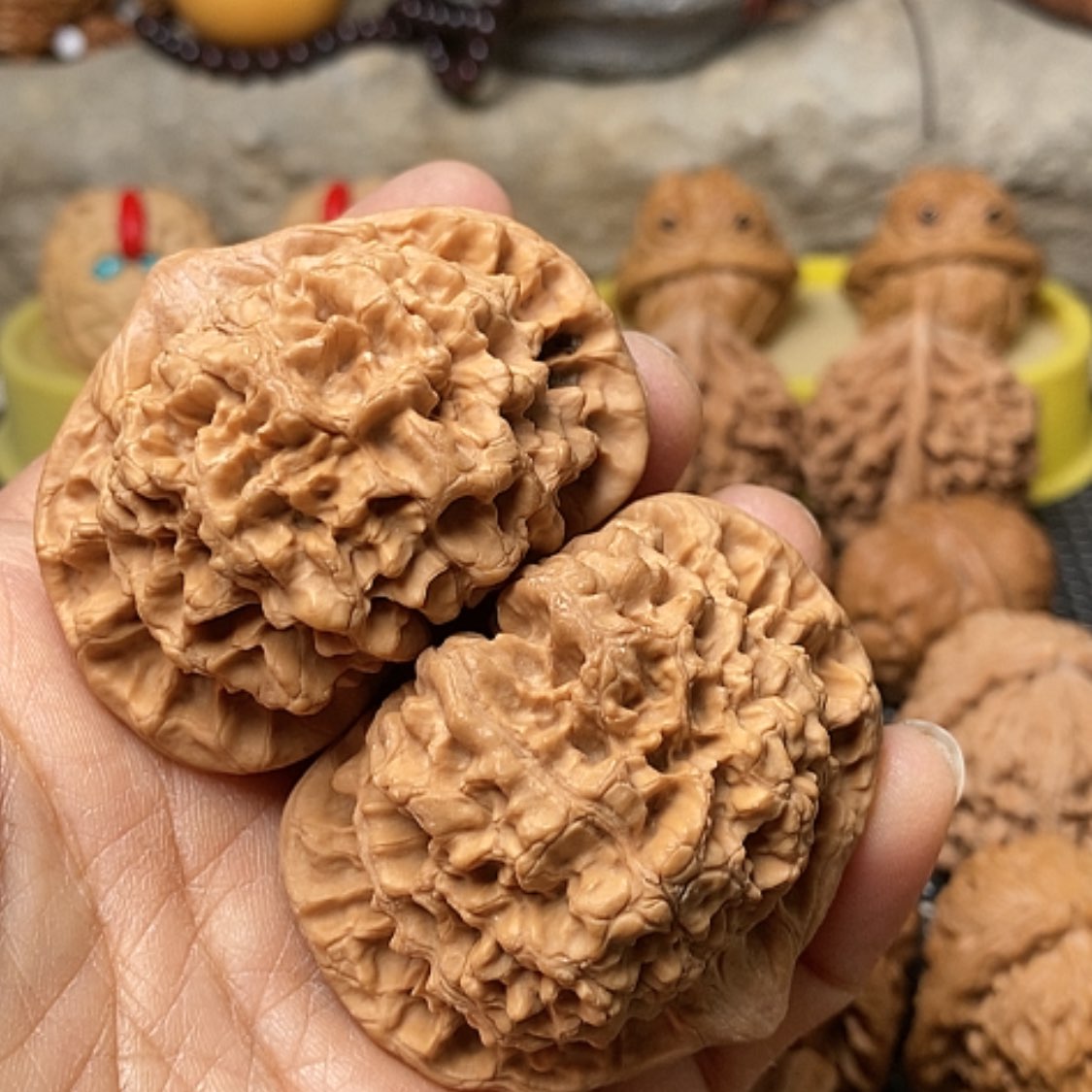 【闪购商品】把件文玩核桃大官帽52