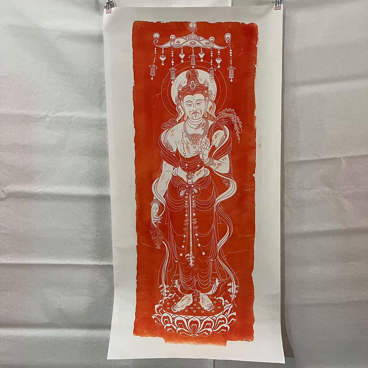 【拓石记】非遗传承  手工拓片  佛像拓片  拓印挂画  软片 138/69