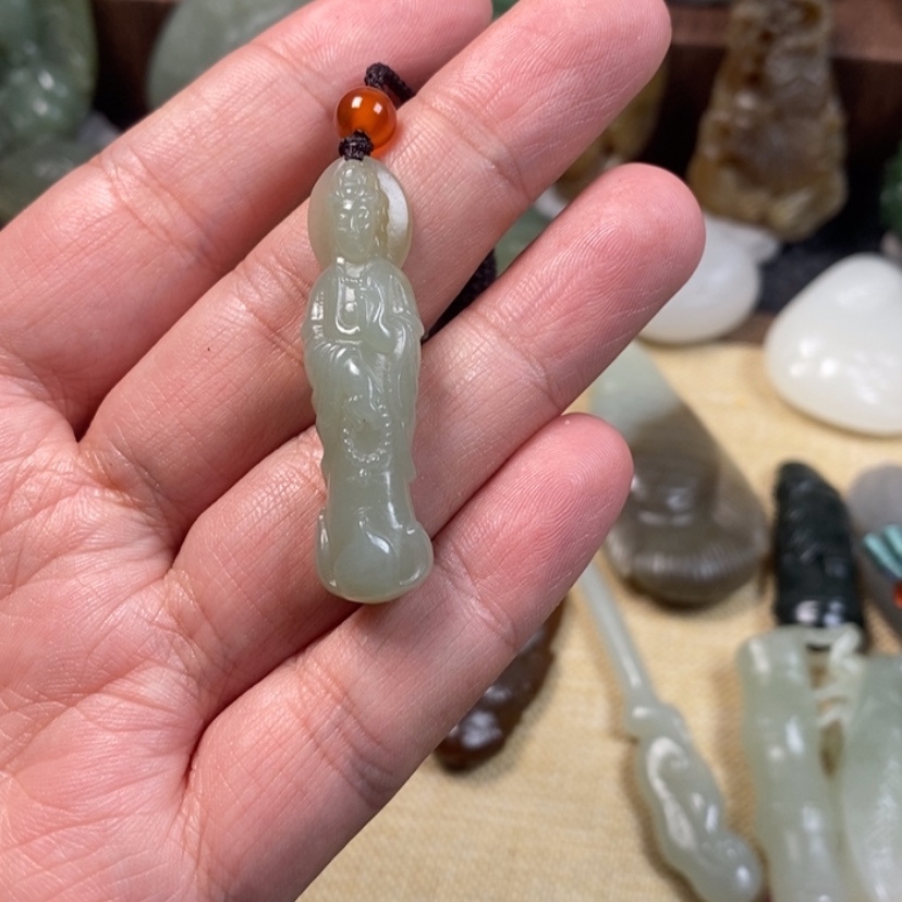 【闪购商品】和田玉挂件未镶嵌鸿**头