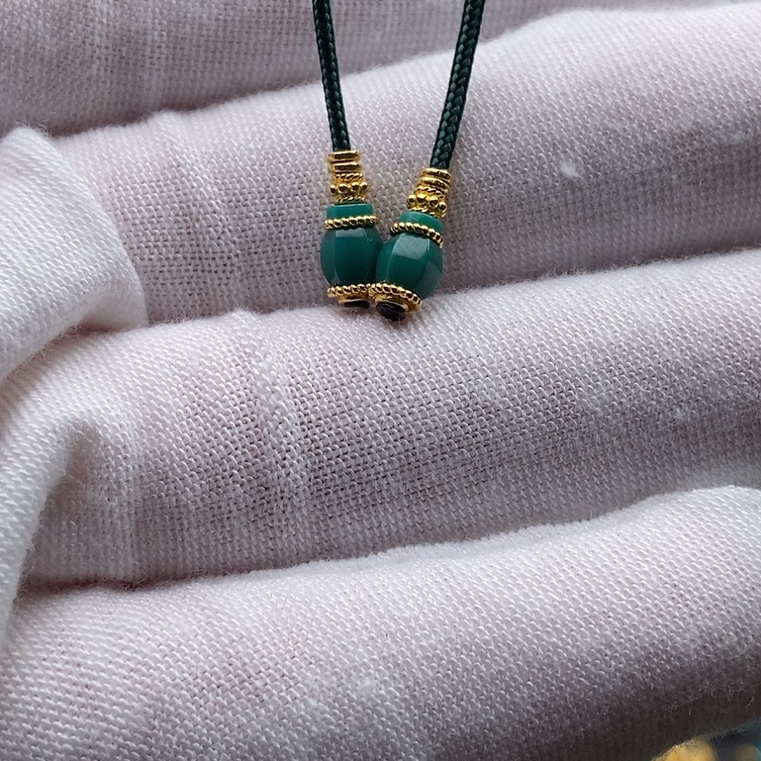 绿松石18K金镶嵌绿松石配饰h