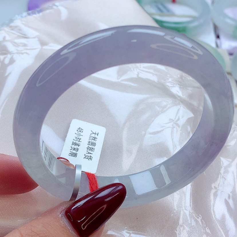 【闪购商品】翡翠手镯未镶嵌师妹冰冰紫