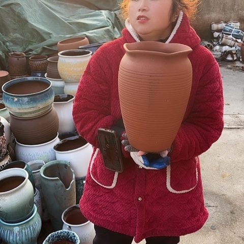 口20高30瑕疵盆子 