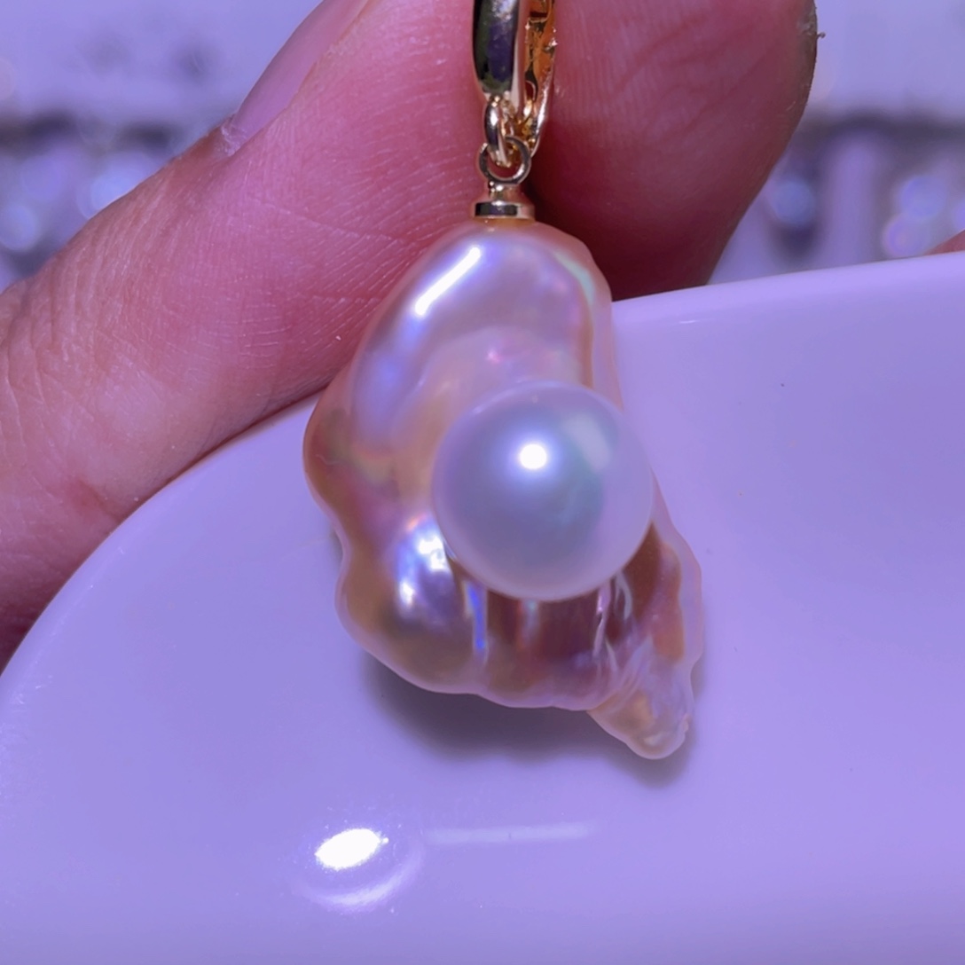 未镶嵌淡水珍珠天然淡水珍珠吊坠