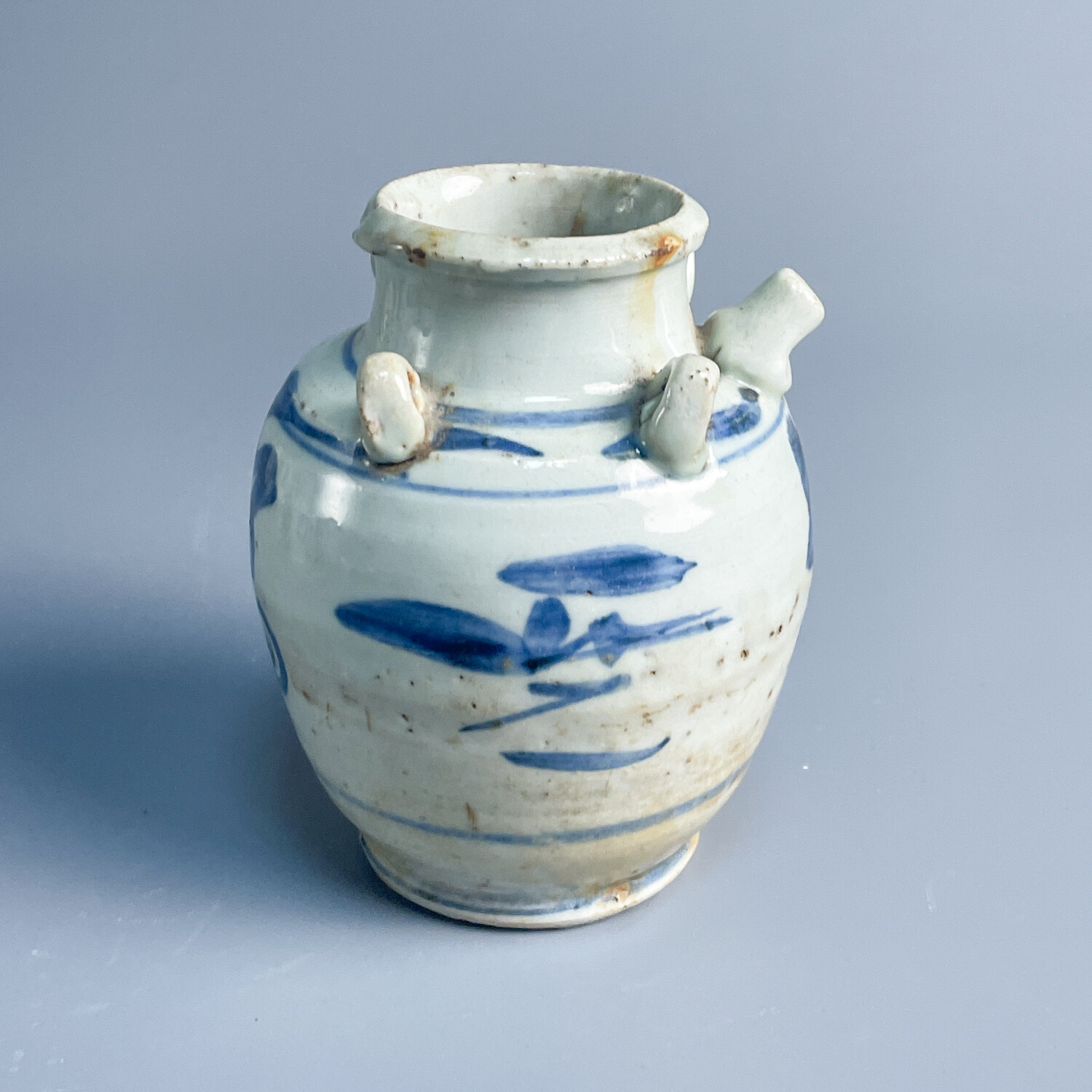 M25LP006326 - 明晚期 青花四系壶.10