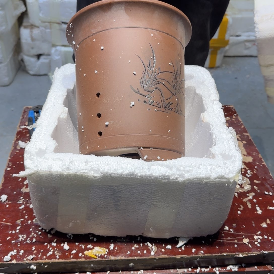 紫砂花盆口径14.18口径