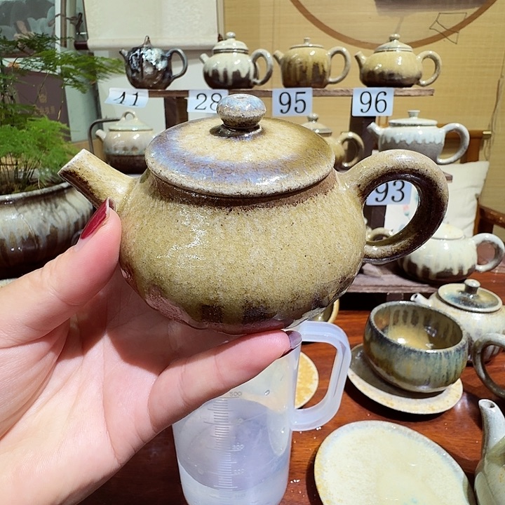 建水紫陶白泥柴烧壶爱***叔