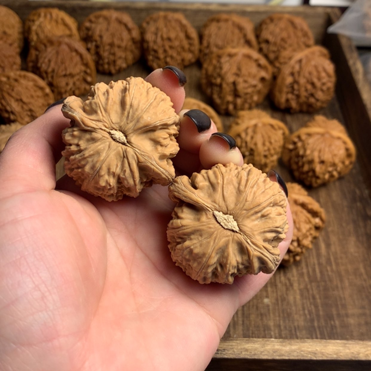 【闪购商品】文玩核桃吊坠米****y白狮