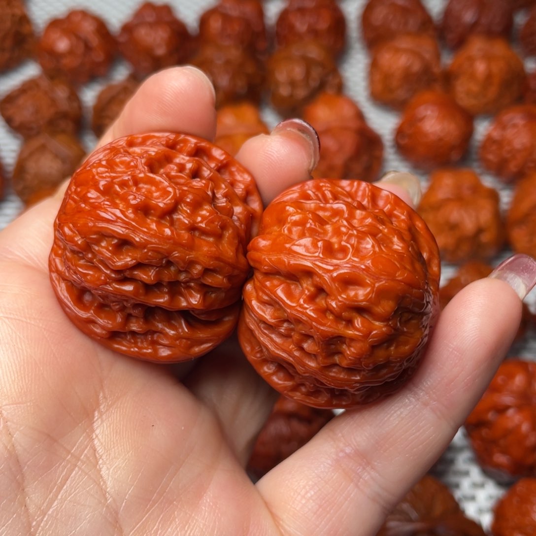 桃核吊坠文玩核桃 手把件 磨盘 38