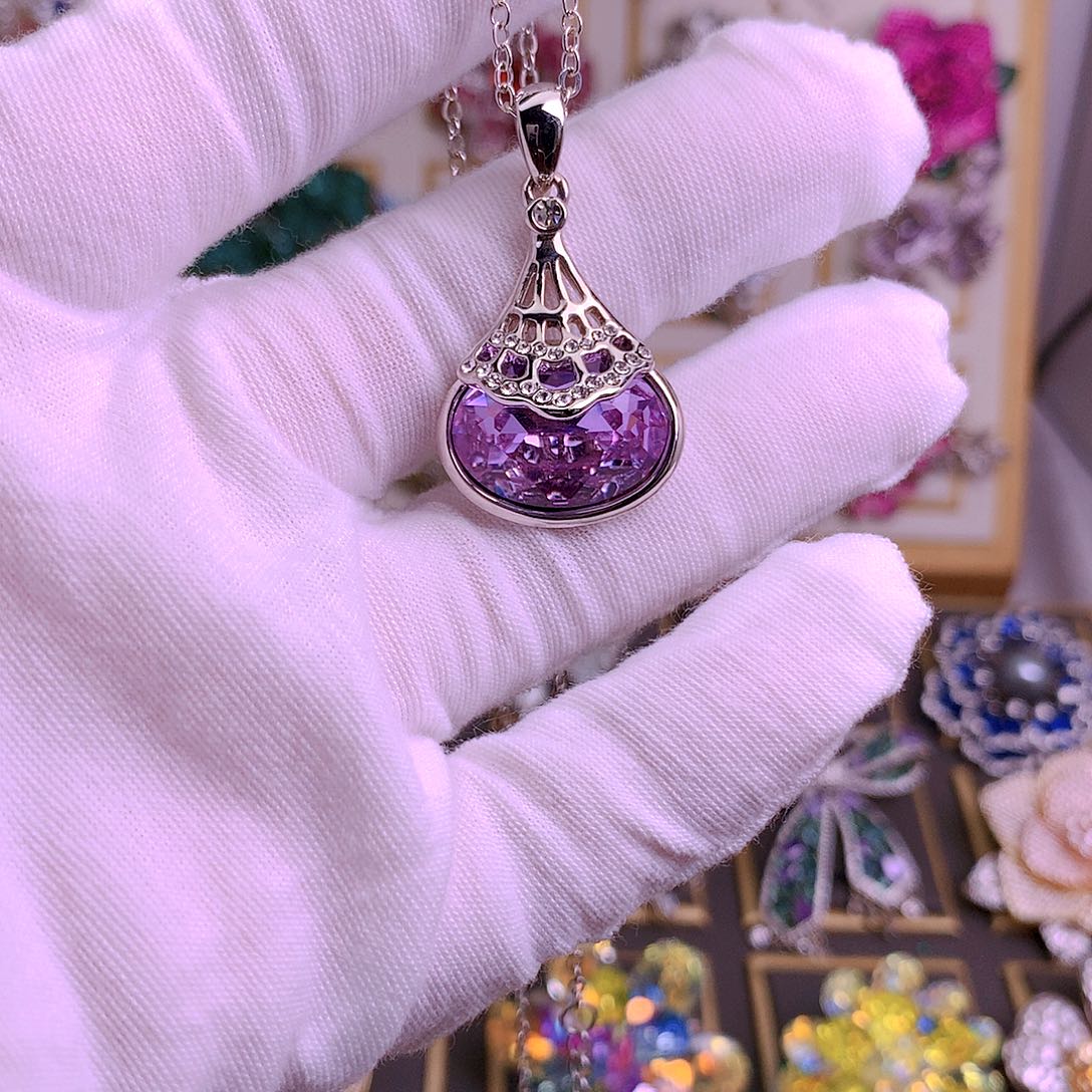 铜合金仿水晶施华洛项链