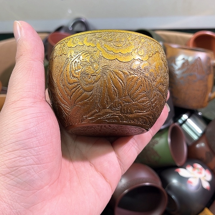茶杯紫砂全手工紫砂主人杯