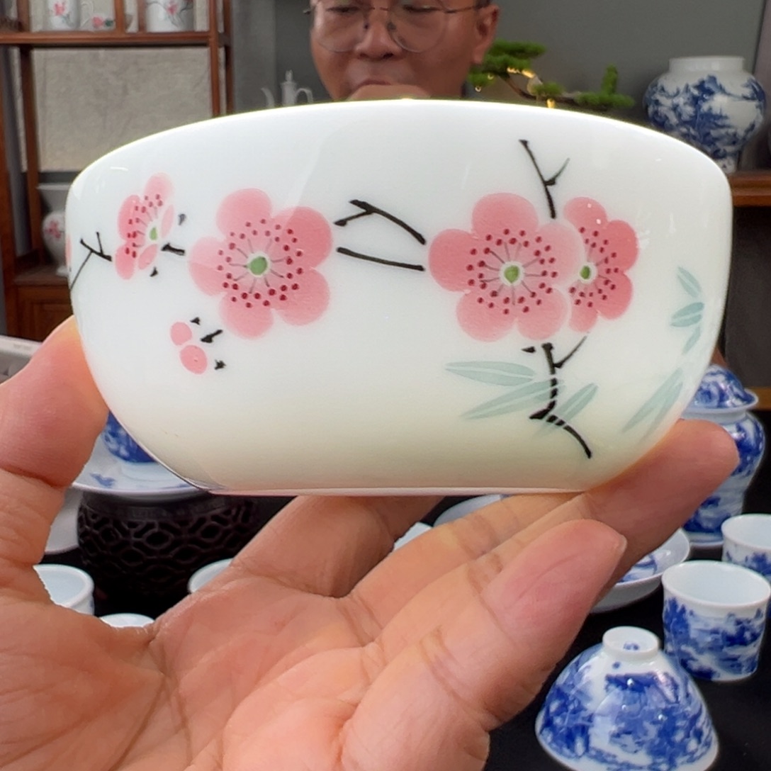 玉泥翠竹红梅大普洱杯