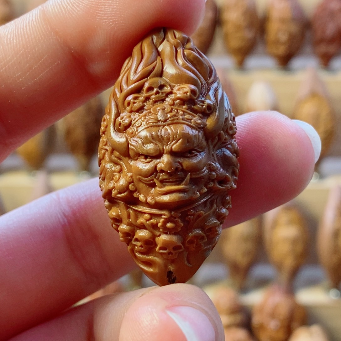 橄榄核手串/手链2.1微花三头六臂冥王