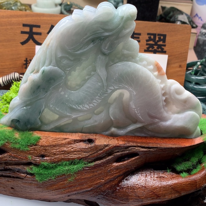 翡翠颈饰未镶嵌保真天然a货翡翠