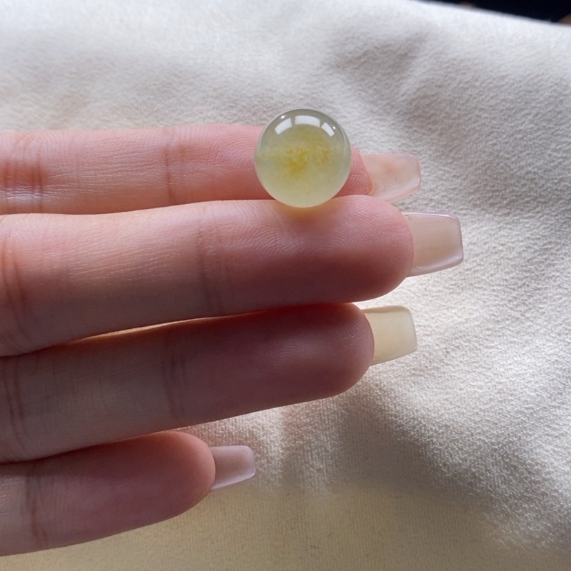 【闪购商品】翡翠颈饰未镶嵌冰橘黄珠卡12.3