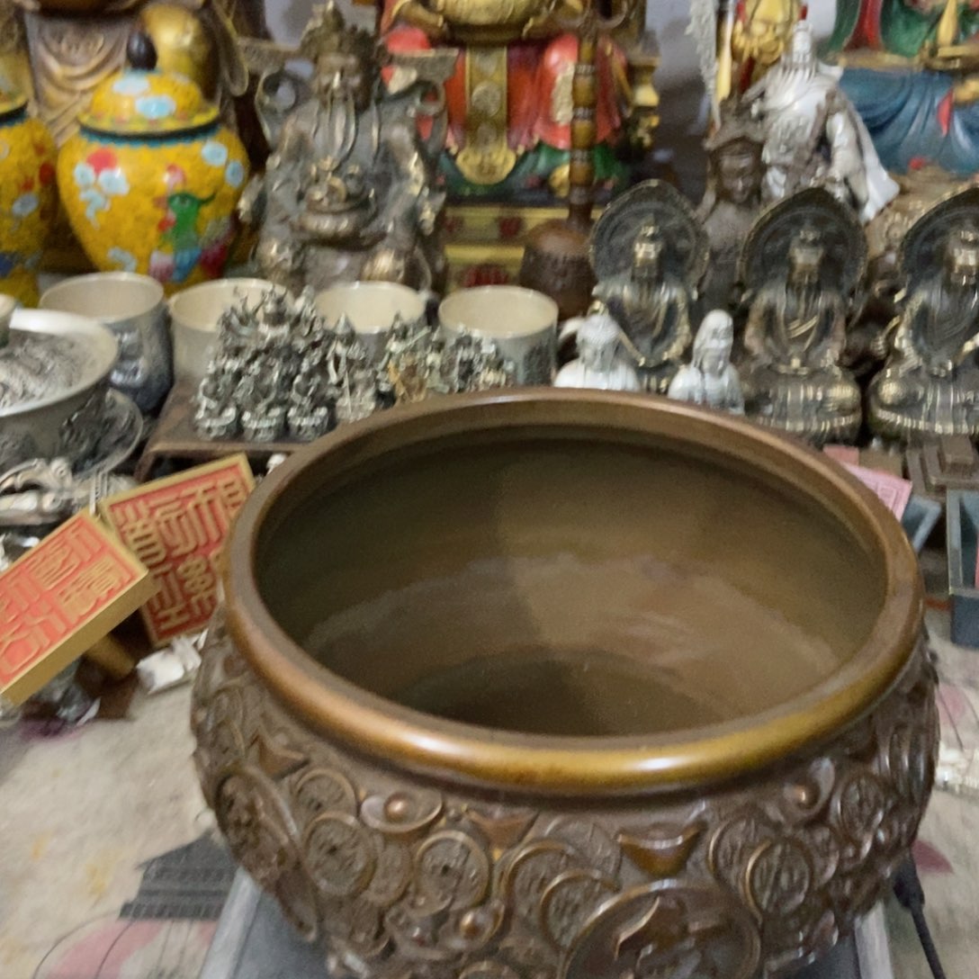 氧化铜摆件老杨黄铜。