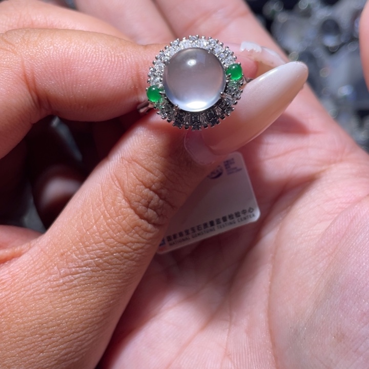 石英质玉银S925镶嵌颈饰