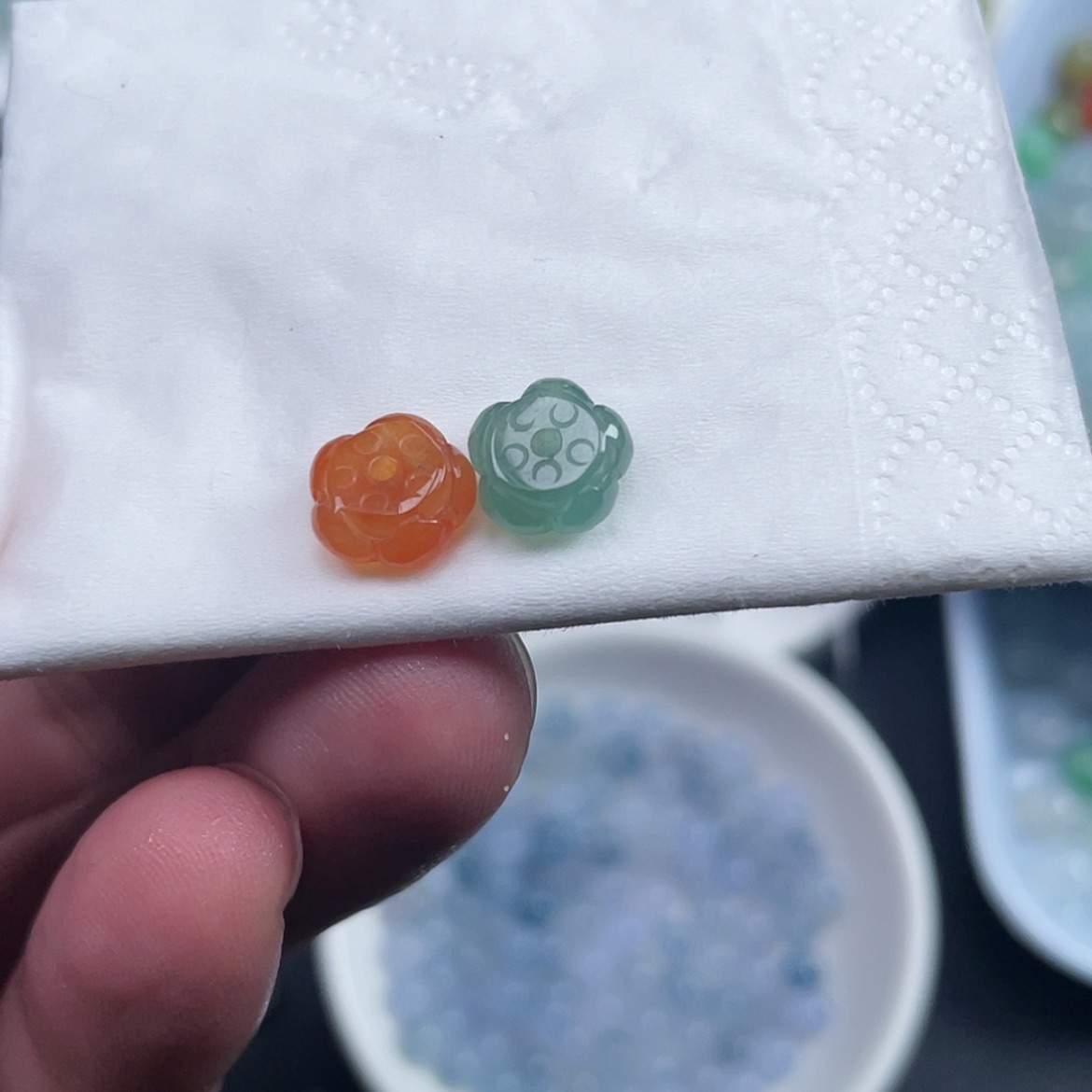 【闪购商品】定制翡翠未镶嵌两****?，