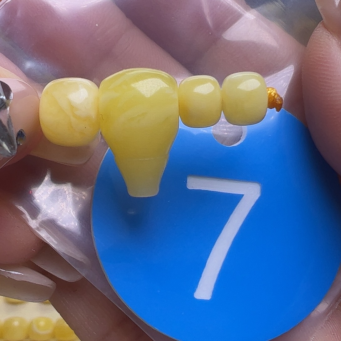 蜜蜡未镶嵌珠宝奇石河****车5-6mm串套装