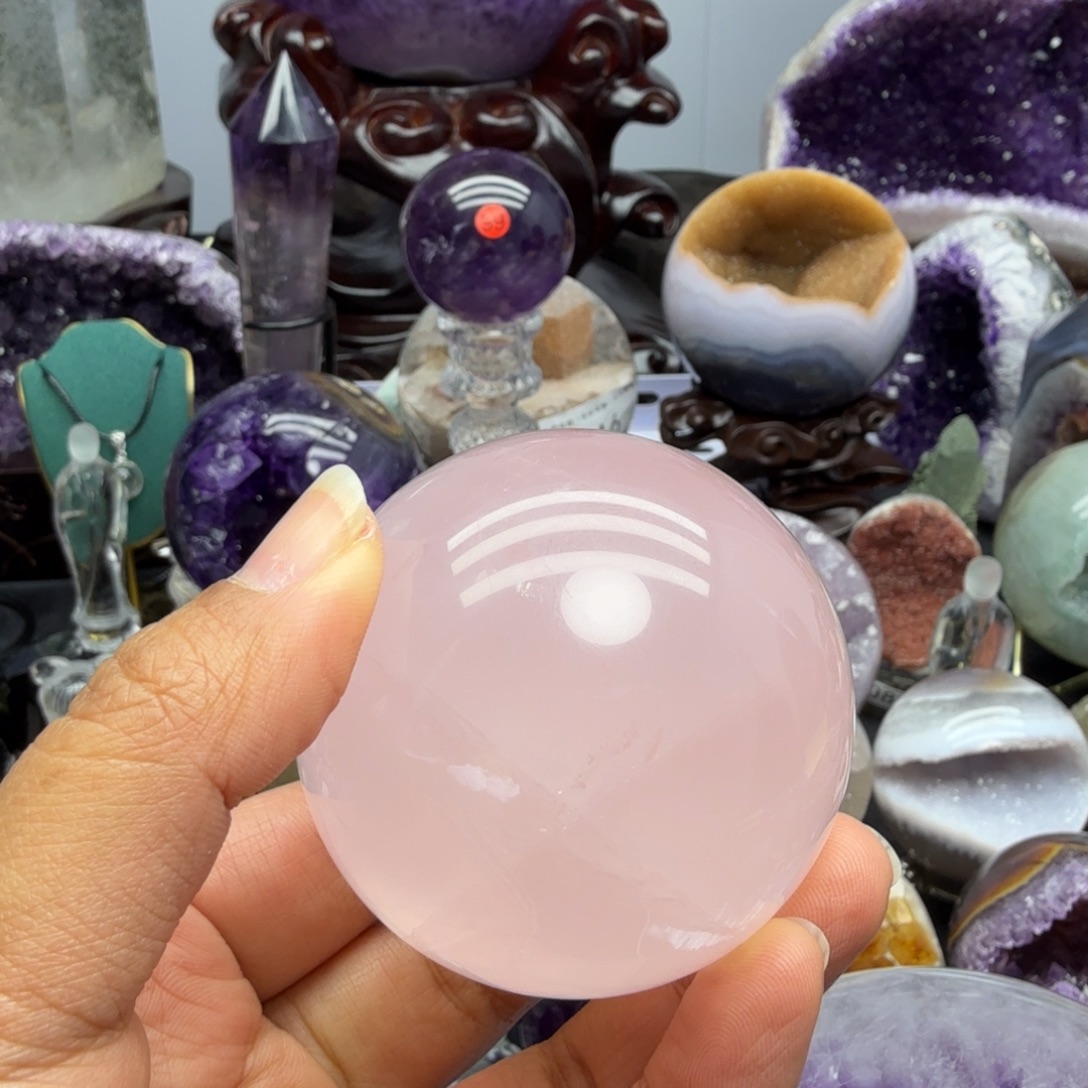 摆件水晶未镶嵌粉