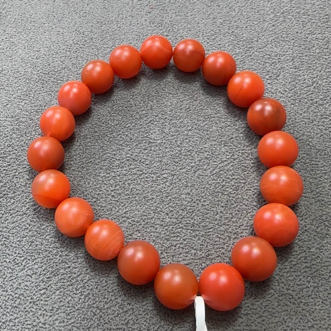 南红玛瑙手串未镶嵌福利款啊东寨老南红10mm单圈