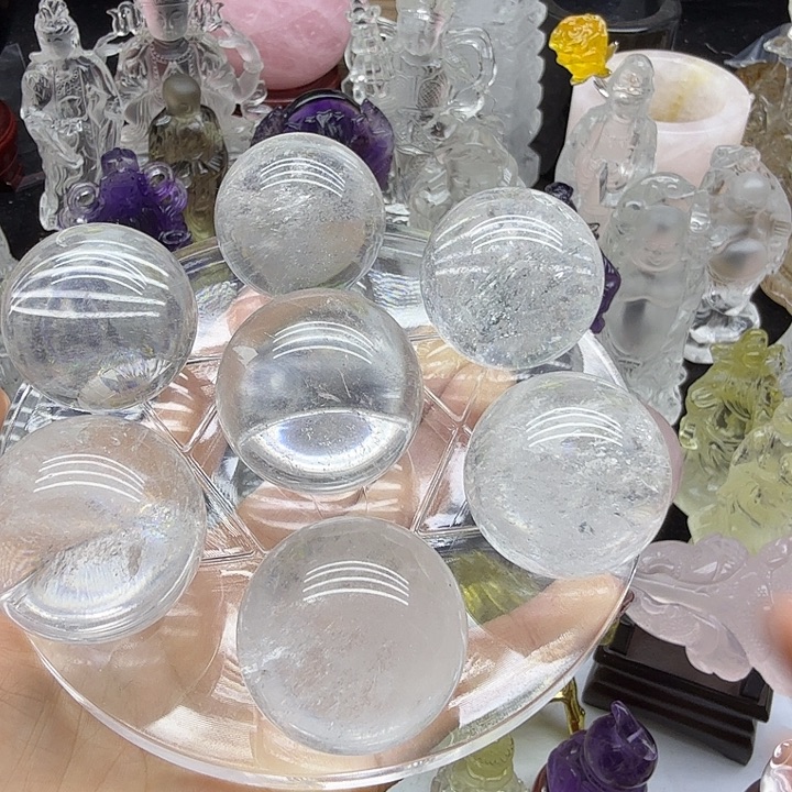 我***龙水晶珠宝半成品未镶嵌