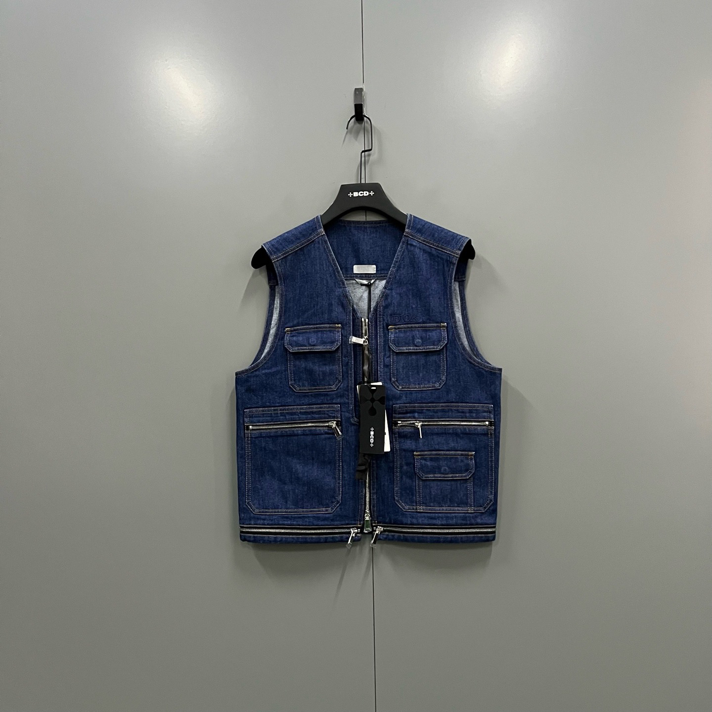 未使用 DIOR/迪奥 ab1223 103204 蓝色牛仔马甲