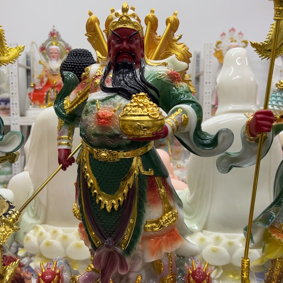 石材合唱汉白玉关二爷