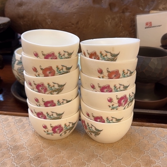 现代陶瓷单杯陶瓷杯子微瑕12个