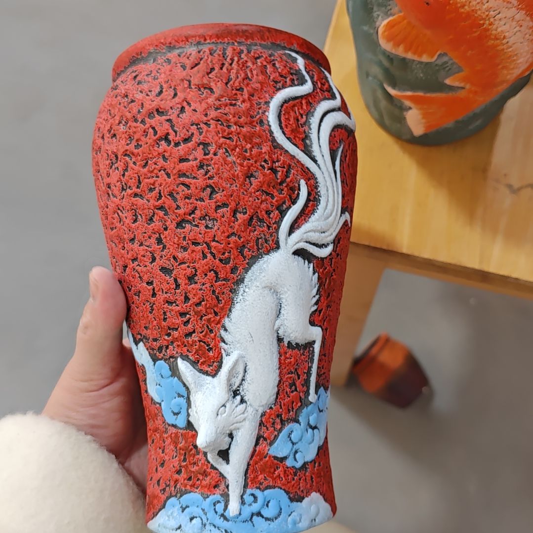 红陶吸水透气的白陶花盆凑满12发货