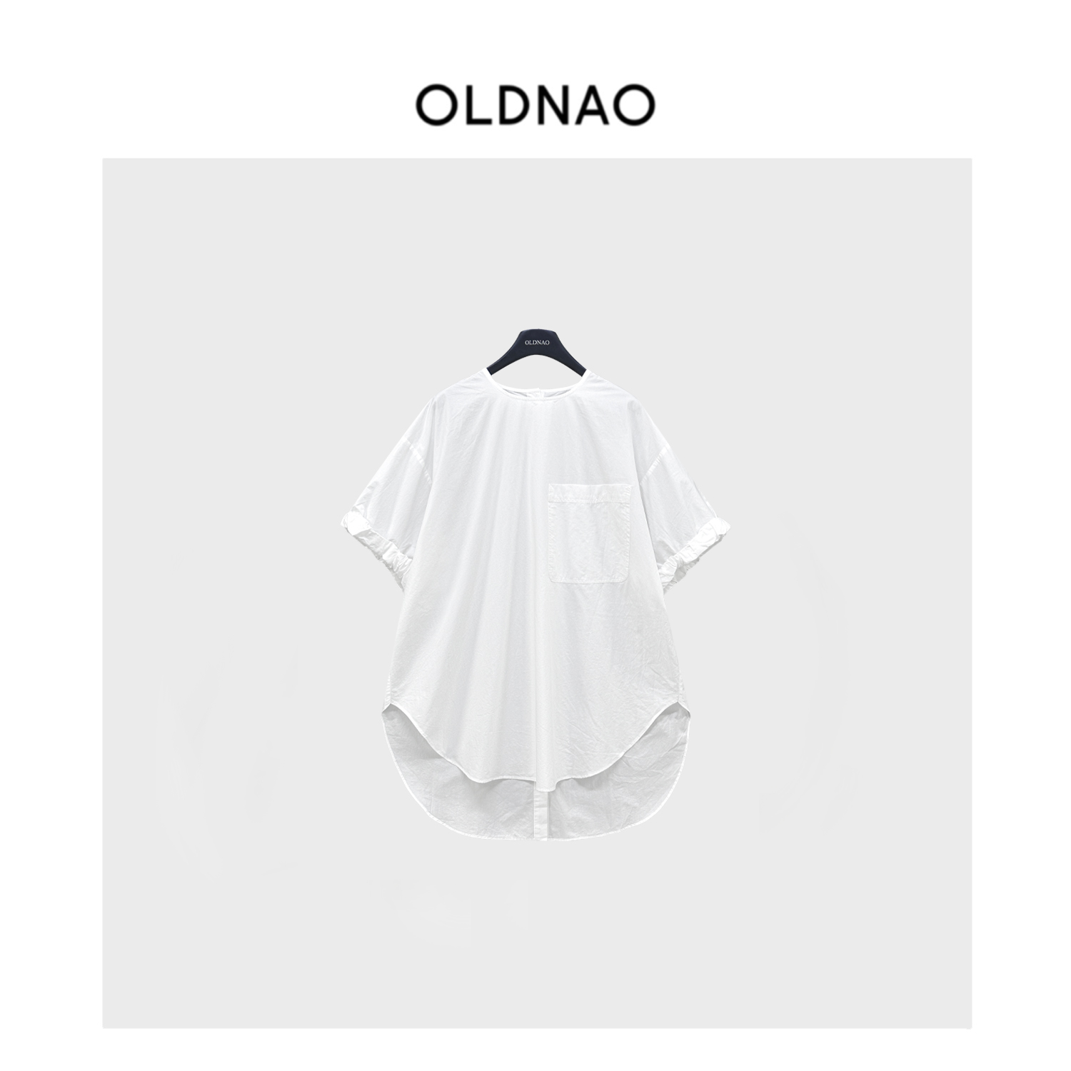 【OLDNAO】品牌订单线设计感高密褶皱感腔调廓形大衬衫-NI-DZ10