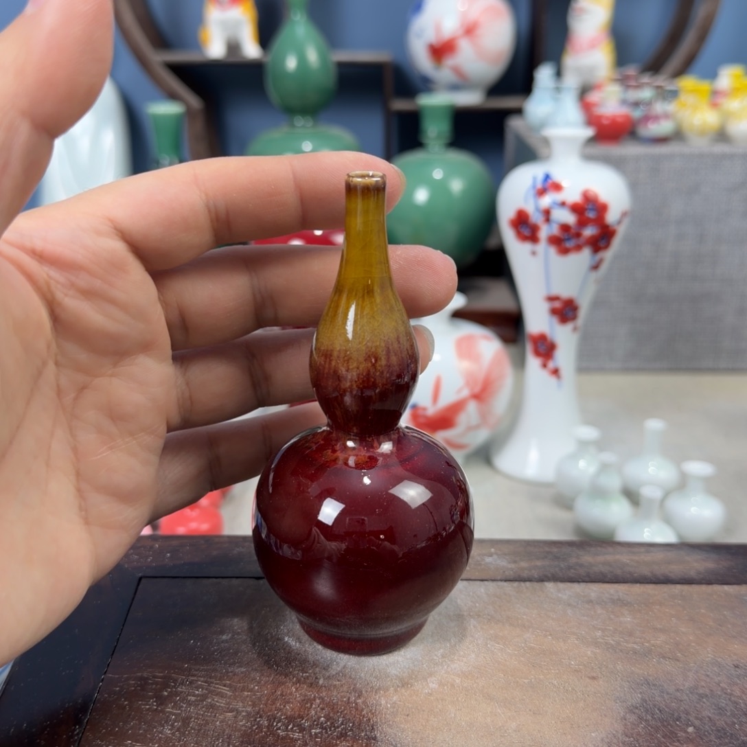 陶瓷手工小花器摆件