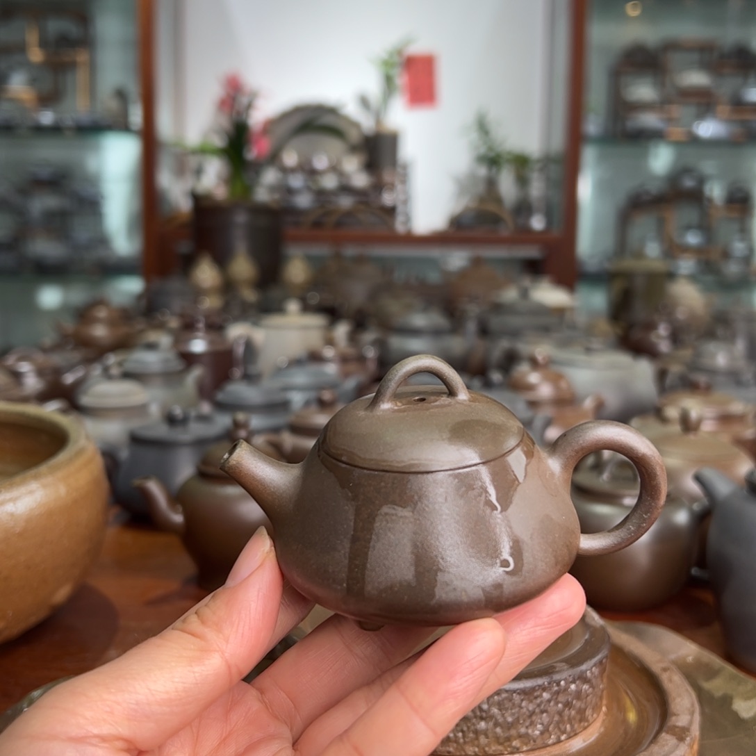 贵台龙窑柴烧茶壶A35