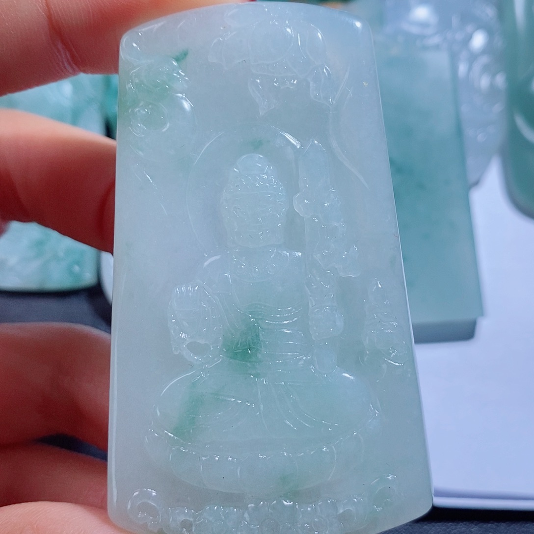 定制翡翠未镶嵌毛货不支持退货下单需确认抛光