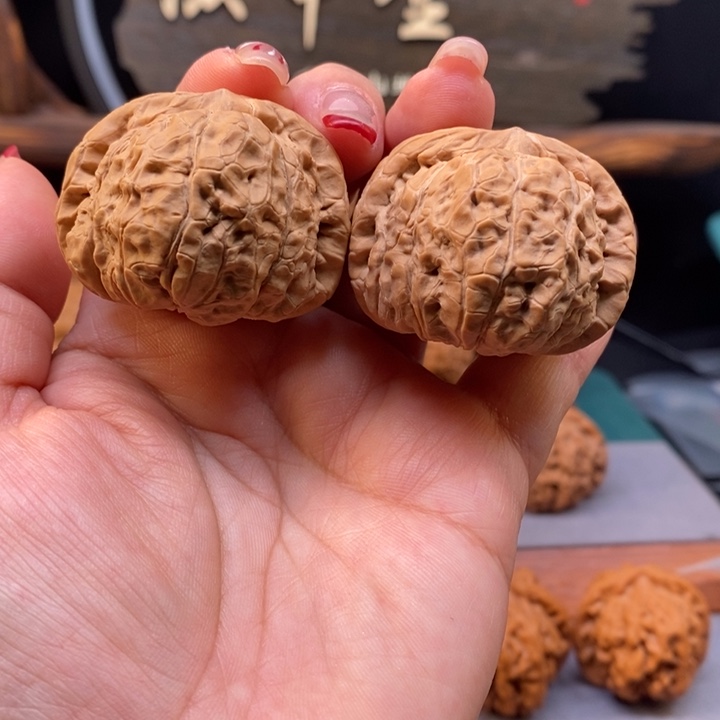 文玩核桃把件42南瓜墩