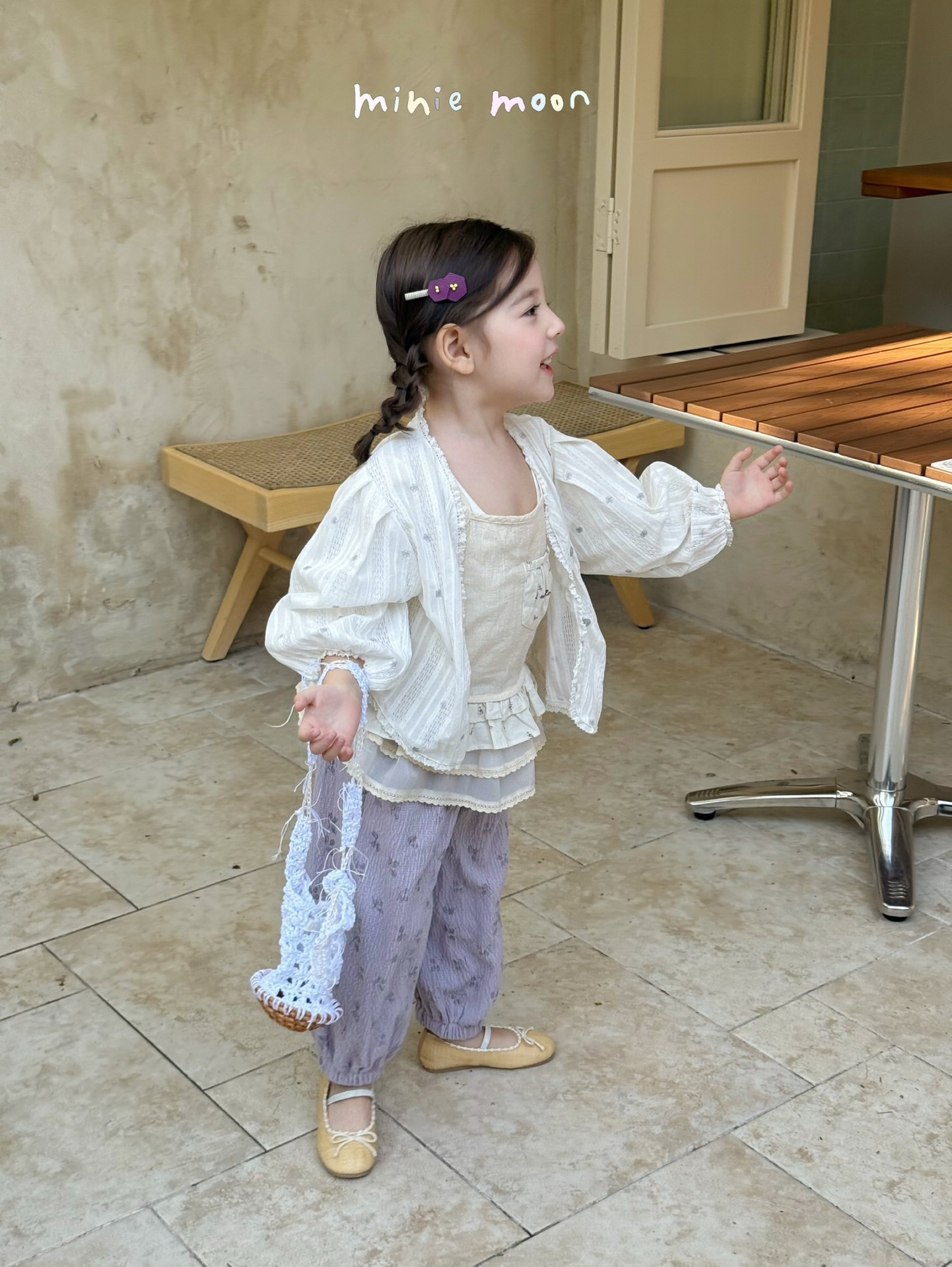 小月亮三件套女童抖抖裤舒服裤休闲裤防蚊裤