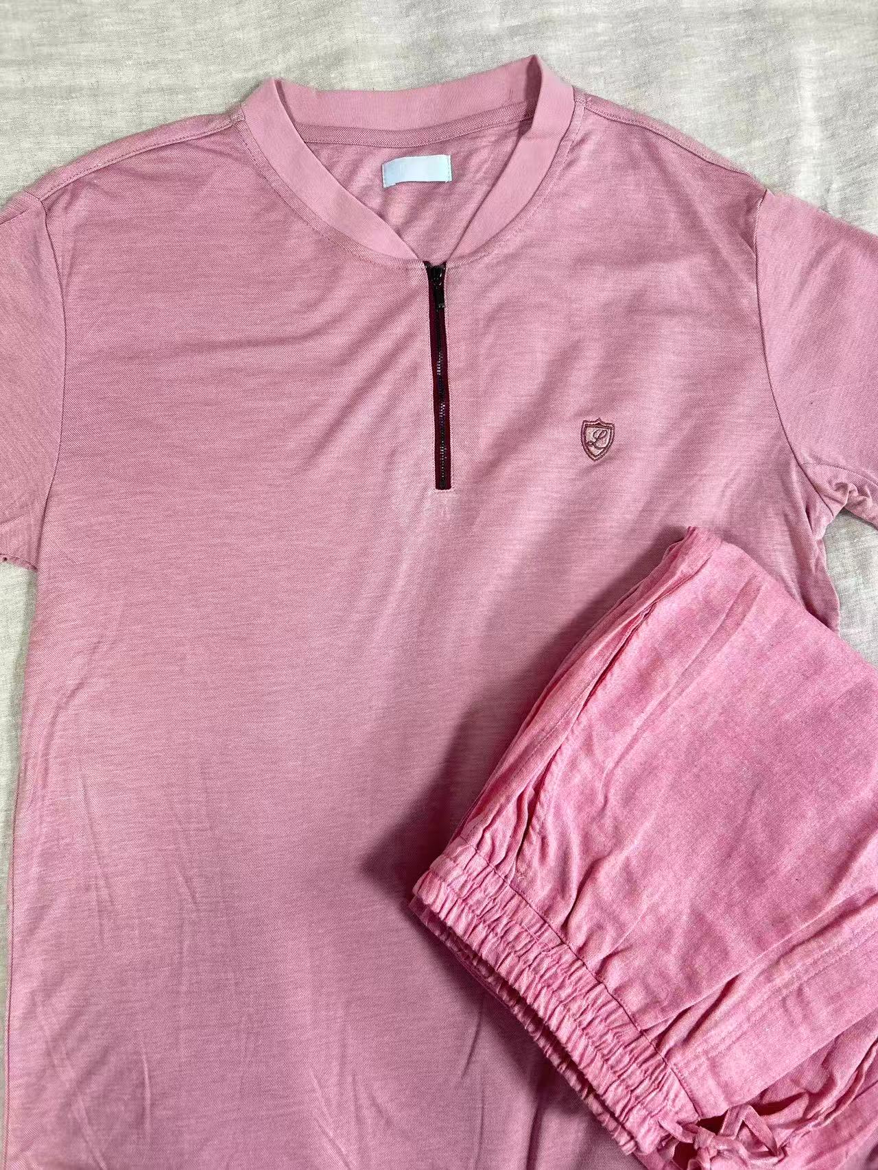 男士短袖短裤舒适亲肤凉感家居服套装