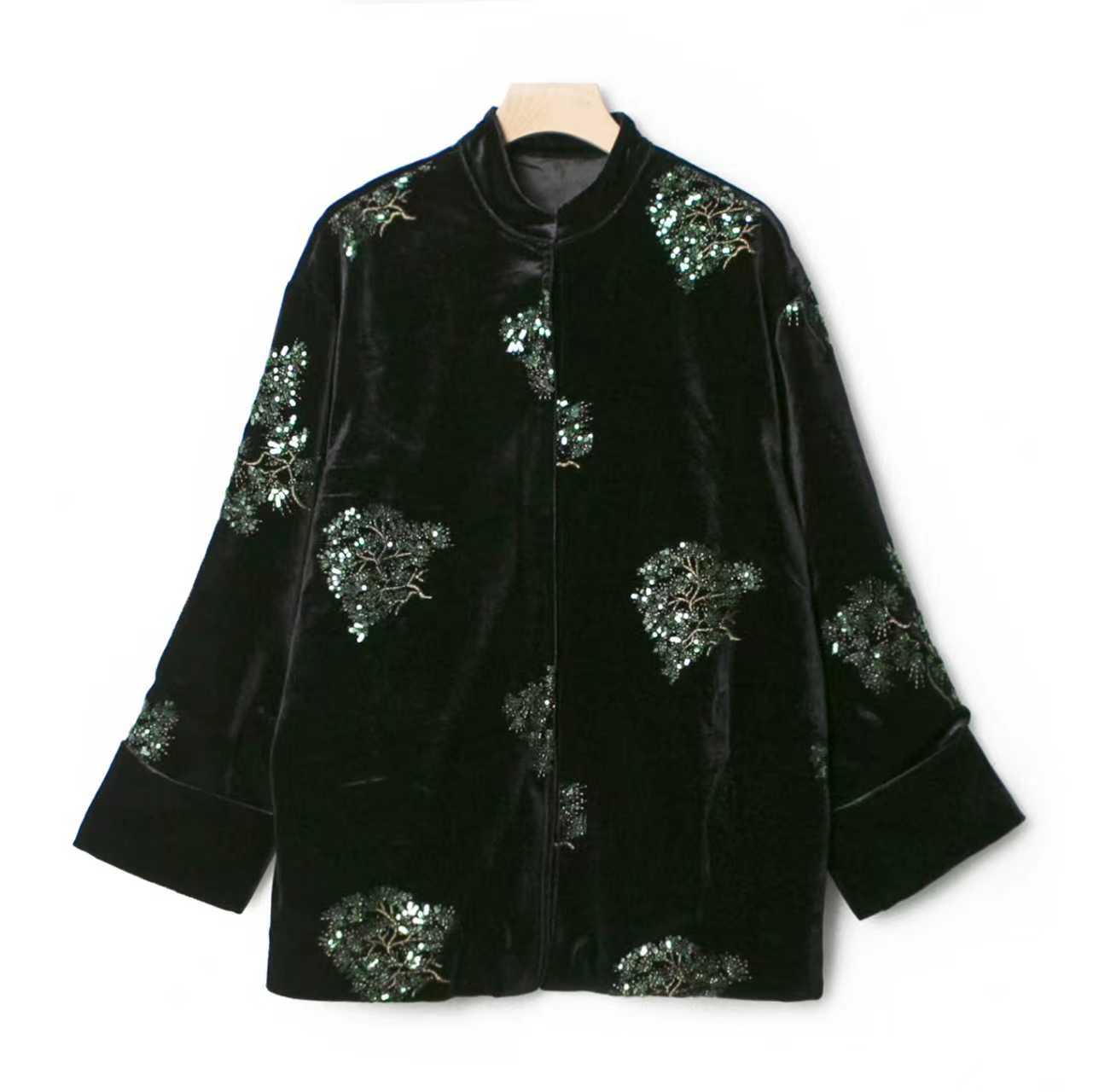 【暖秋专属】黑色秋冬重工ins女士款外套WT3013