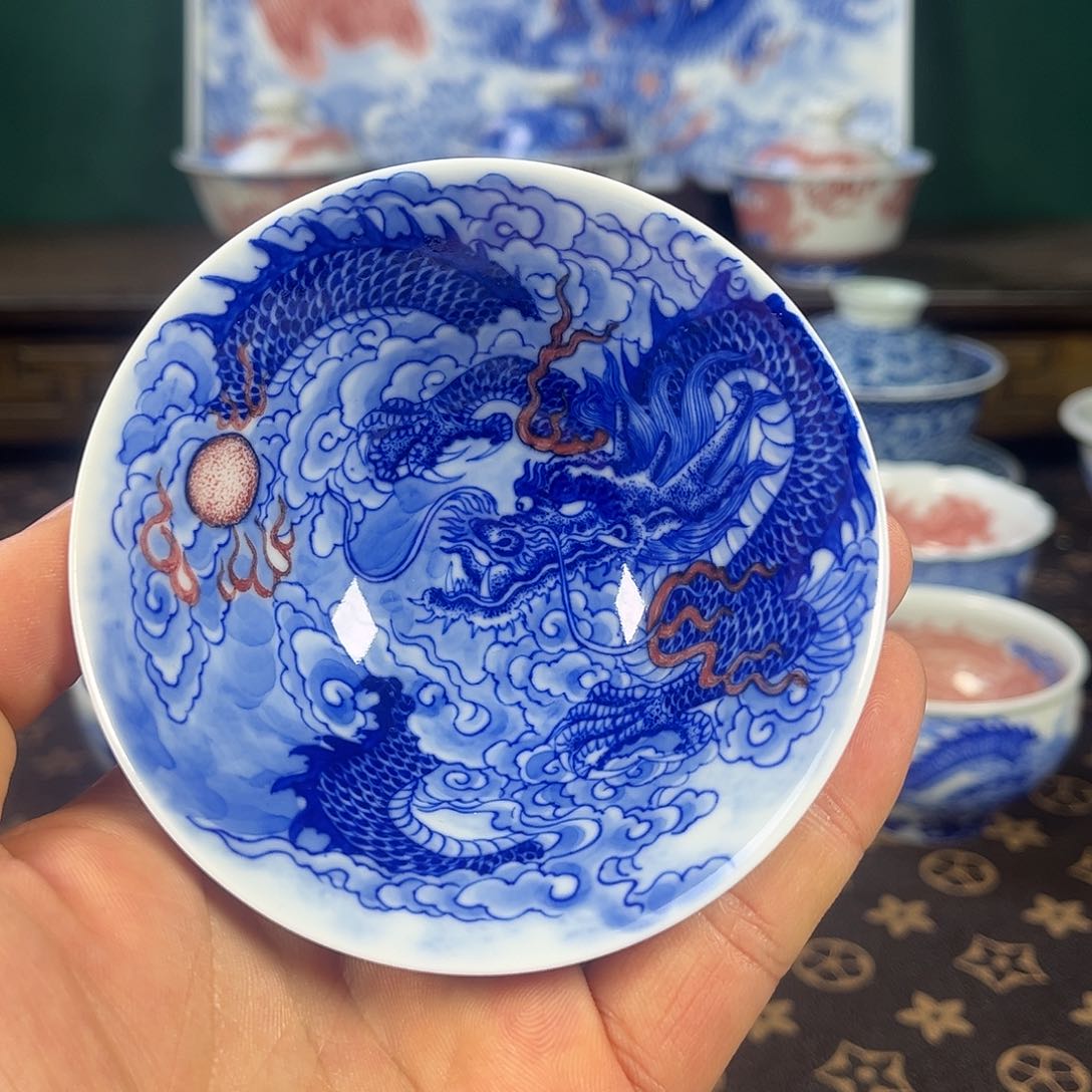 瓷片自成堂景德镇手工手绘