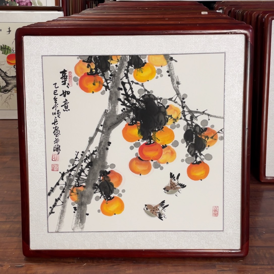 国画带框尺寸63*63厘米