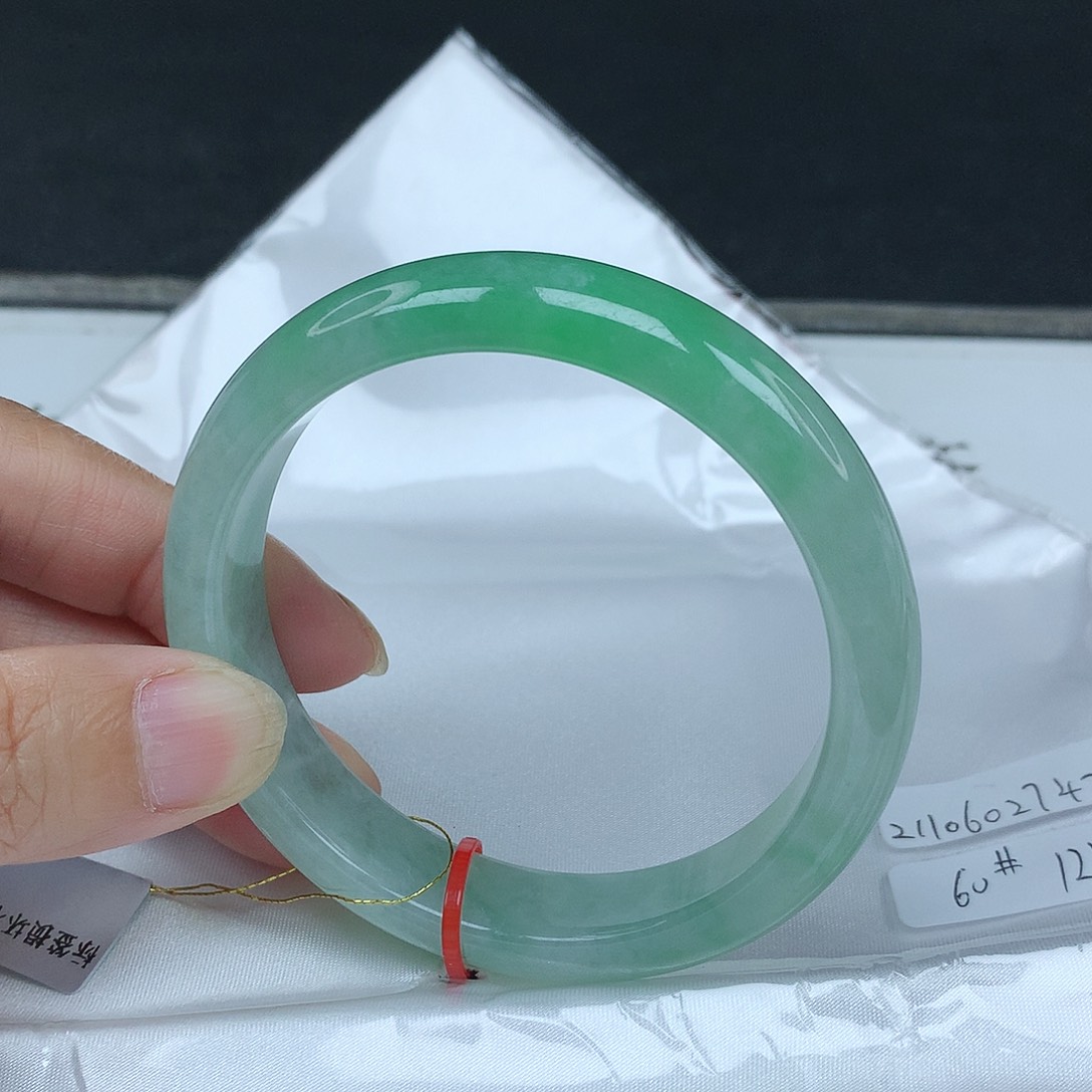 翡翠未镶嵌手镯60圈2742