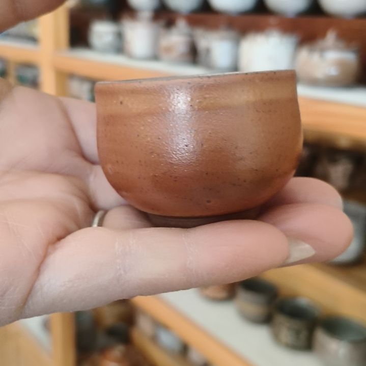 志野柴烧陶瓷杯子