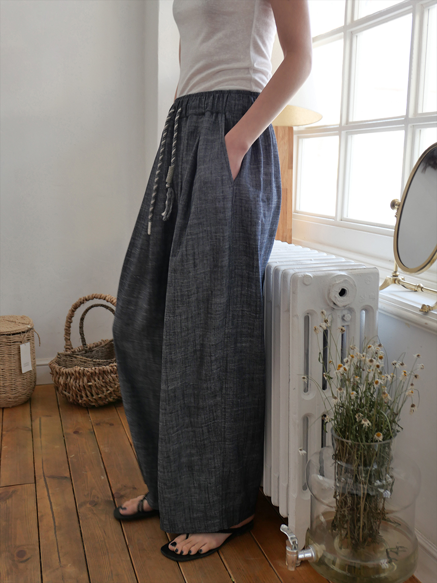 《新品上新》宽松直筒复古秋冬老钱风百搭休闲裤 00992